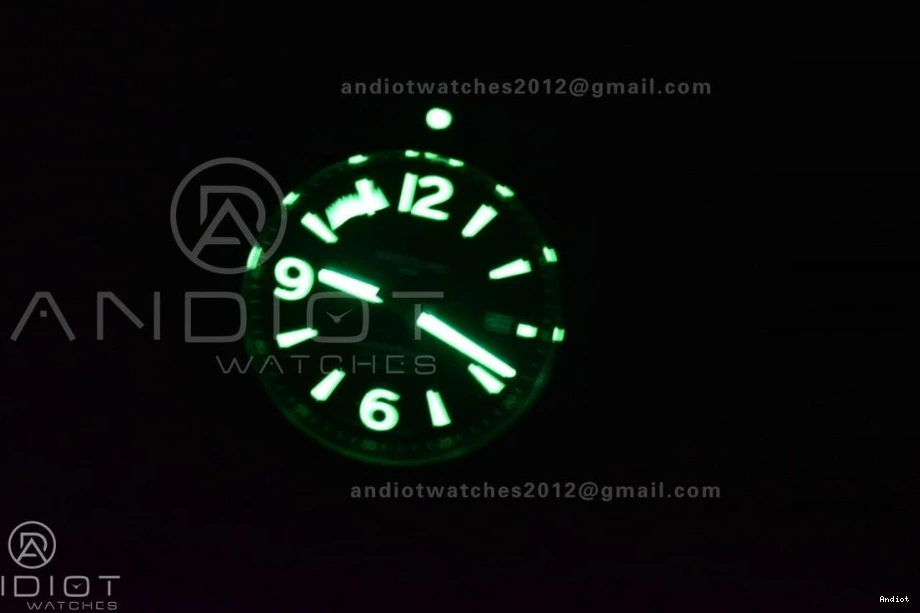 Rubber Bezel Dial Superocean 1:1 Automatic Black Best A2824 44 on Black Edition Black Strap TF 0406